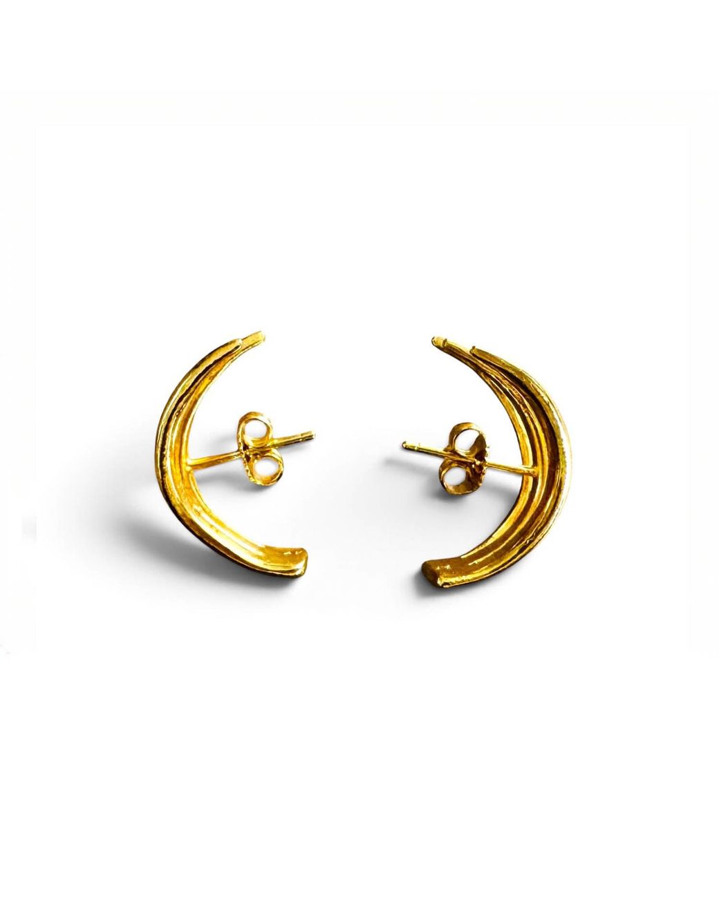 Aki Roc Jewelry Metallic Triple Hug Earrings