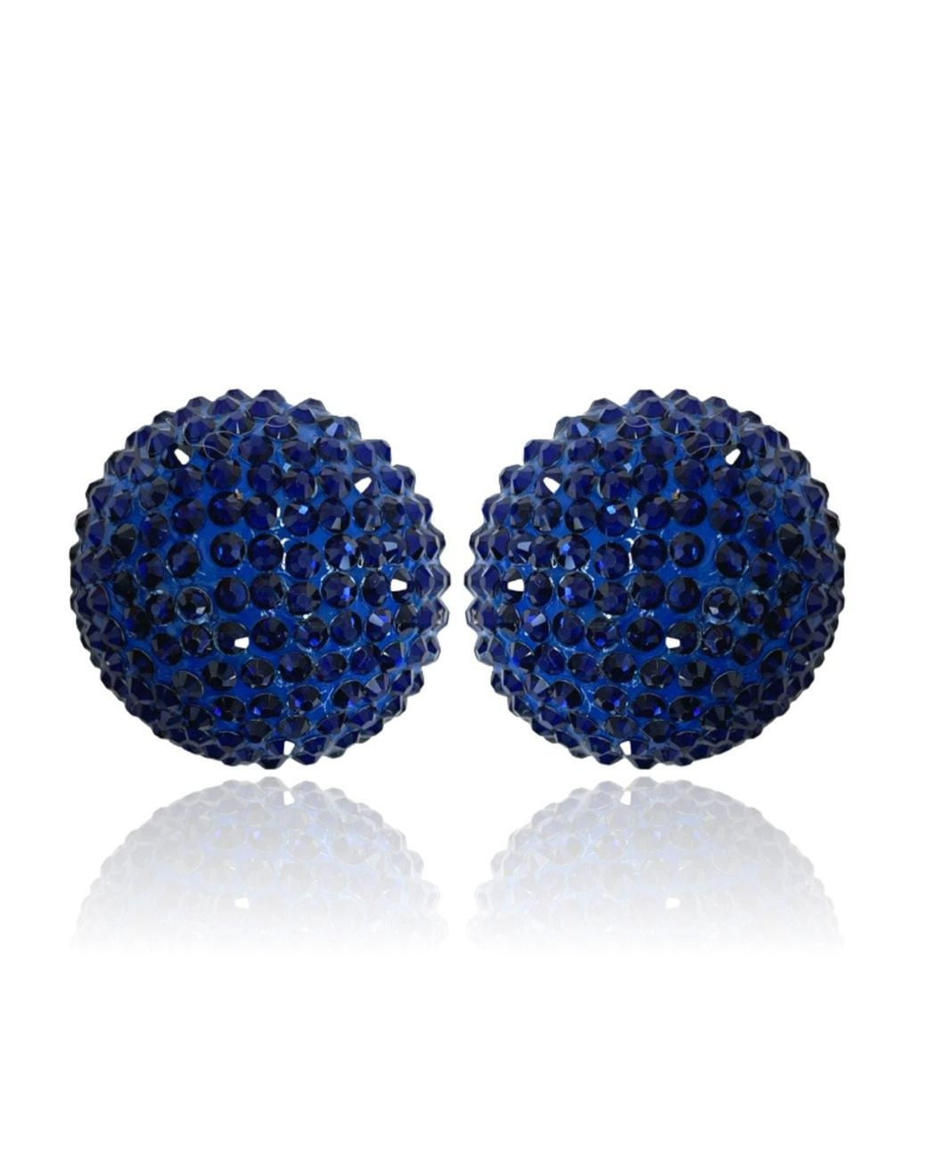 PINAR OZEVLAT Blue Disco Pebble Earrings Sapphire