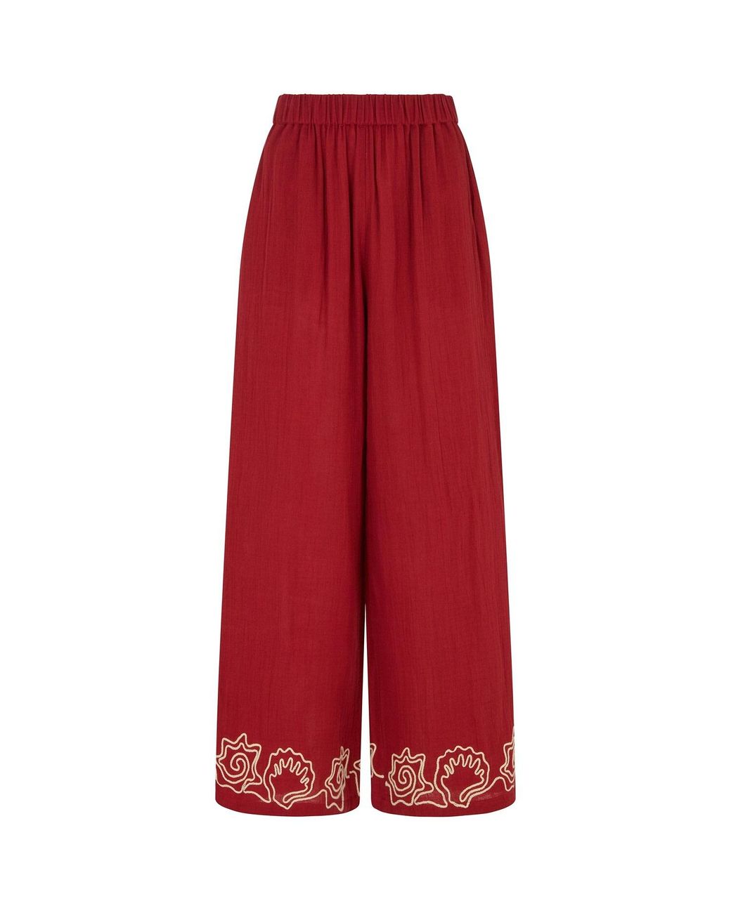 Raffya Milly Wide Leg Embroidered Trouser