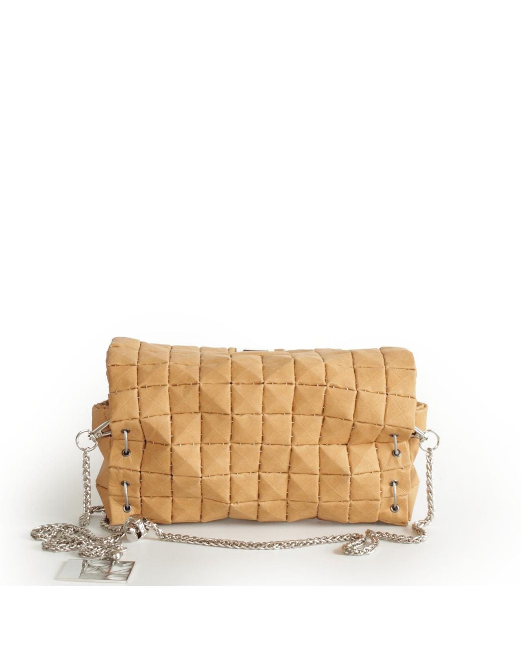 Monade Metallic Pouch Bag Matte Dune_