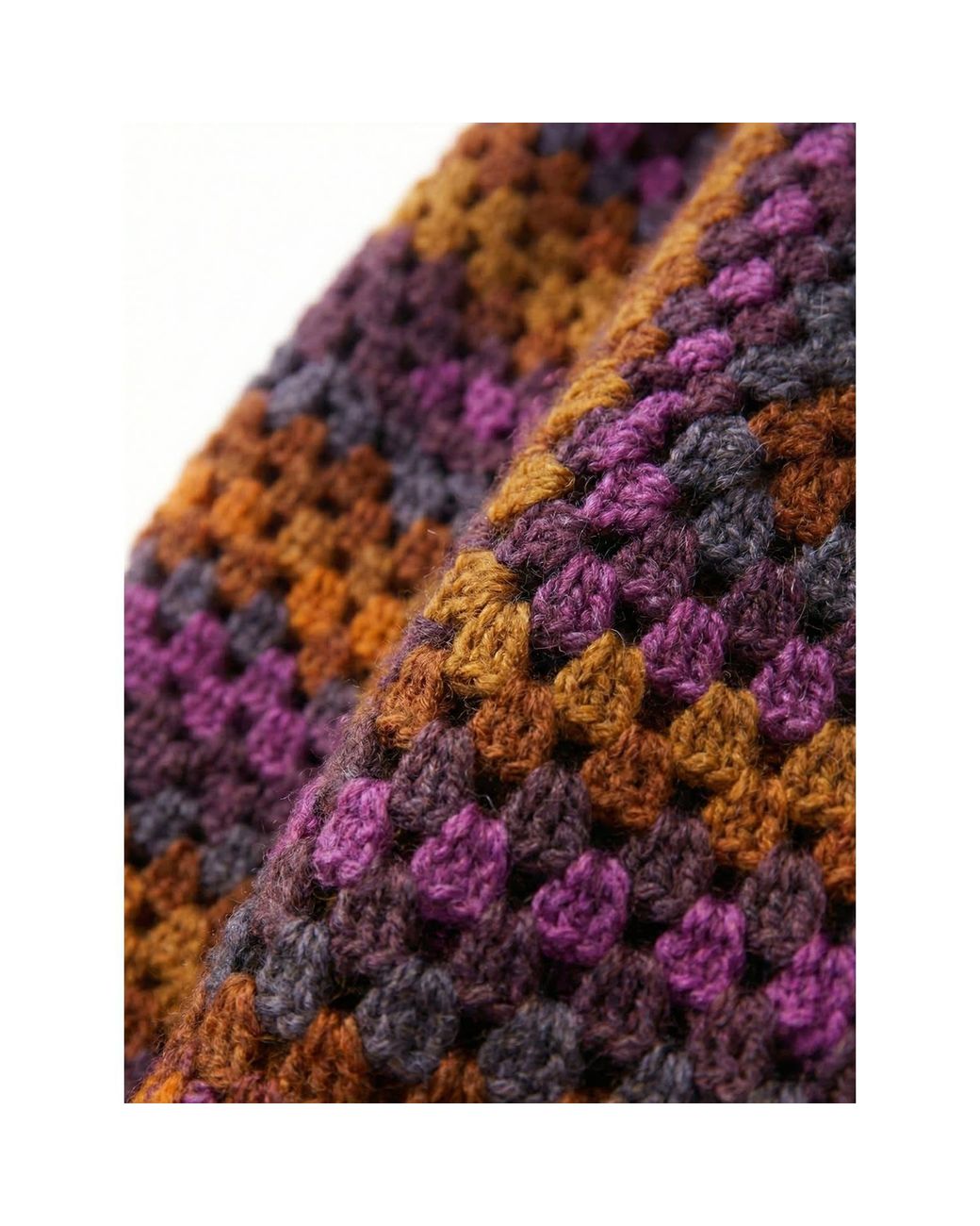 Ana Chic Red Autumn Granny Square Handmade Crochet Jumper