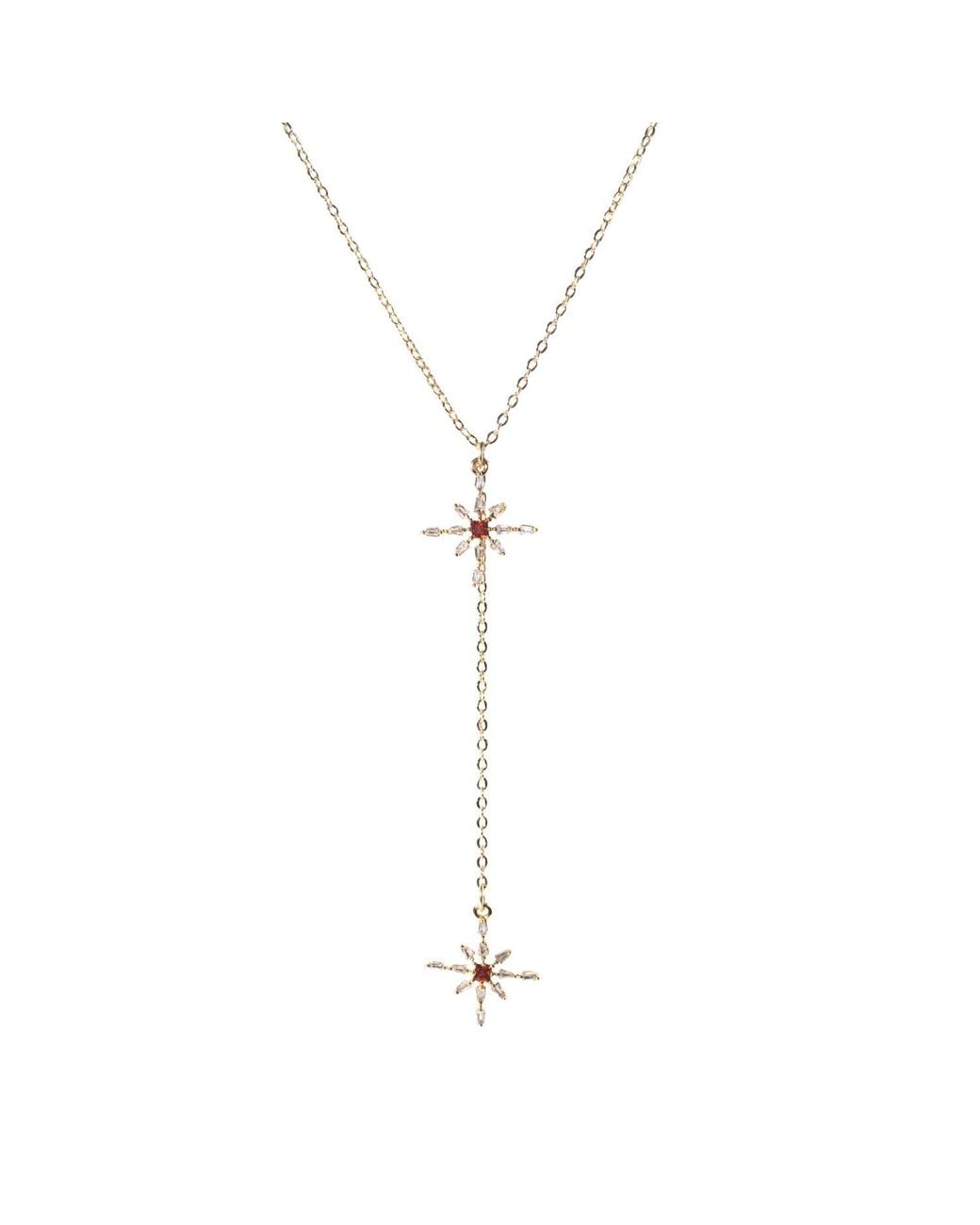 Studio Baloge Metallic Maelis Drop Necklace