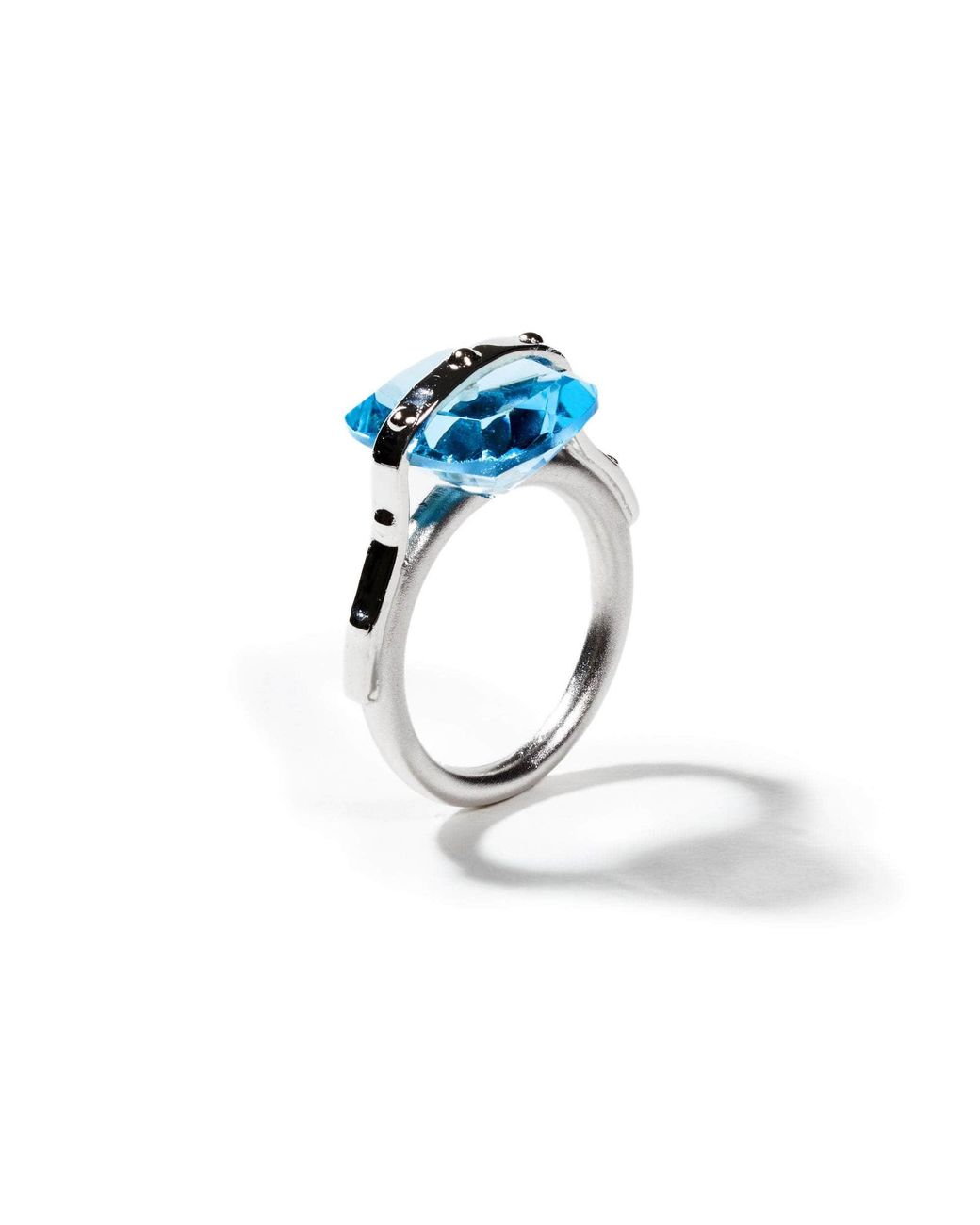 German Kabirski Blue Lach Swiss Topaz Ring