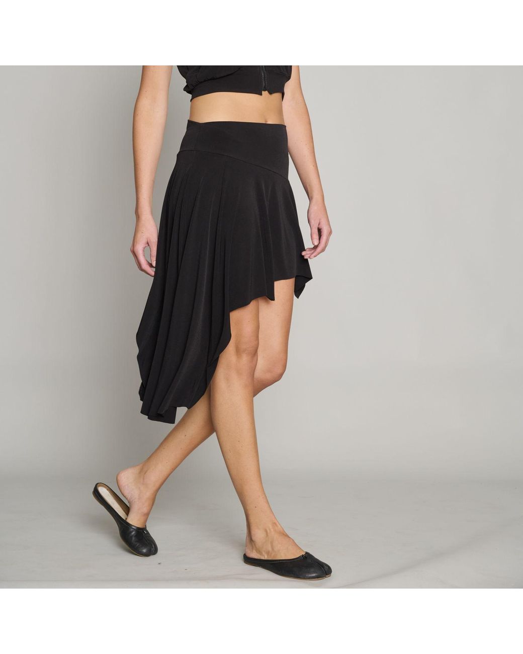 Love and Nostalgia Black And Chic Asymmetrical Skirt