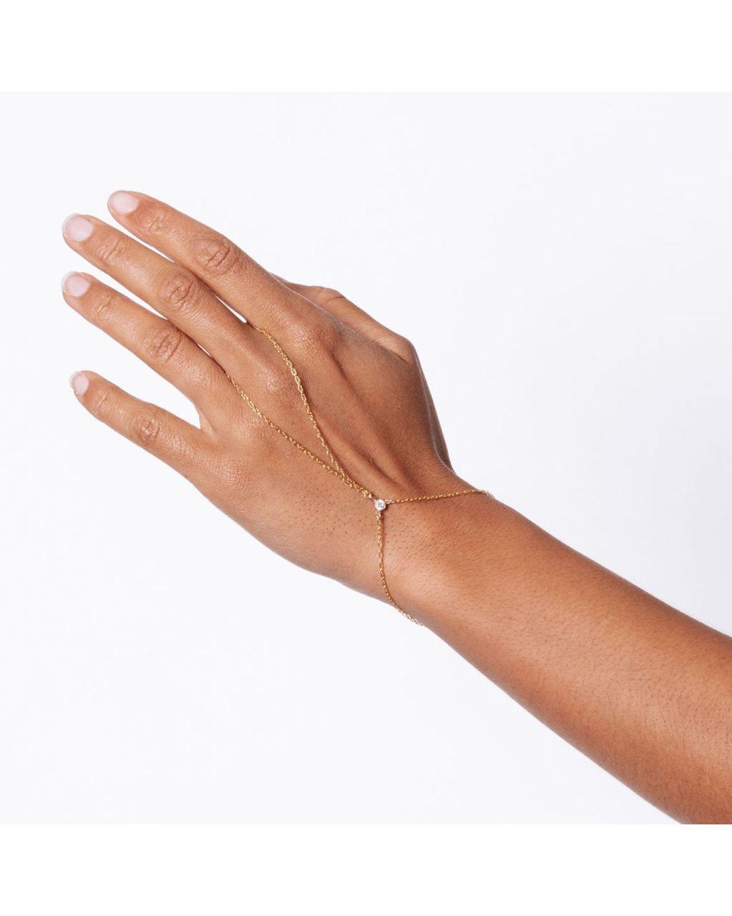 SET & STONES Metallic Teagan Hand Chain
