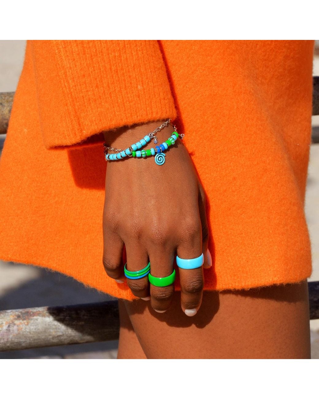Pinnole Blue Panta Rei Bracelet