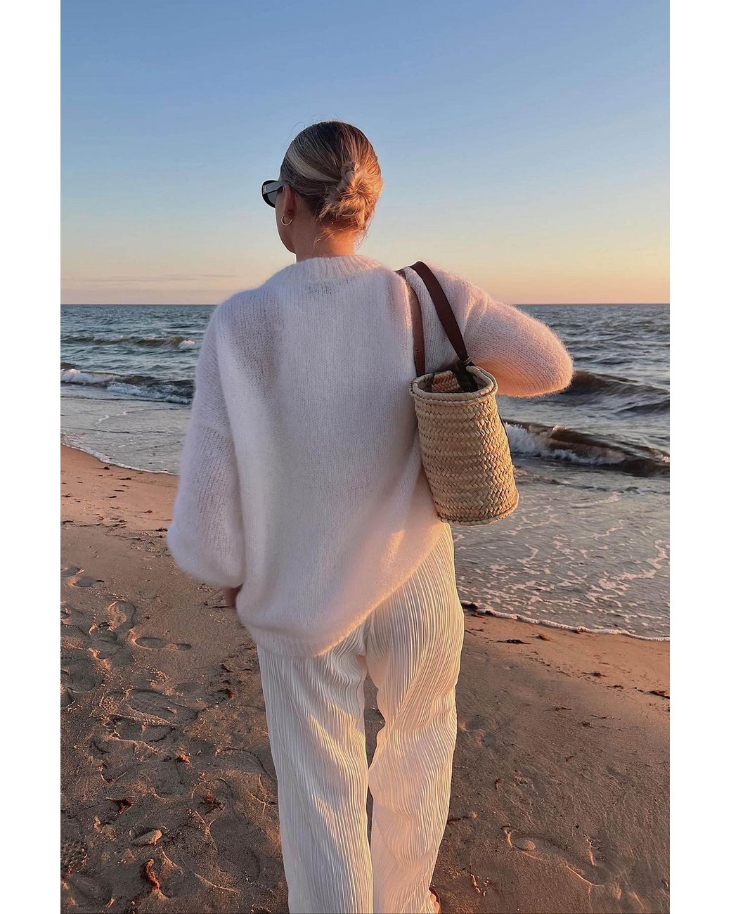 SALANIDA White Melody Soft Mohair Jumper