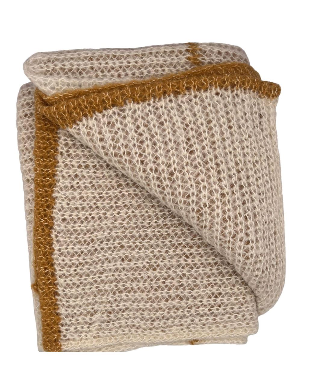 Heritagemoda Natural Golden And Handmade Soft Alpaca Scarf