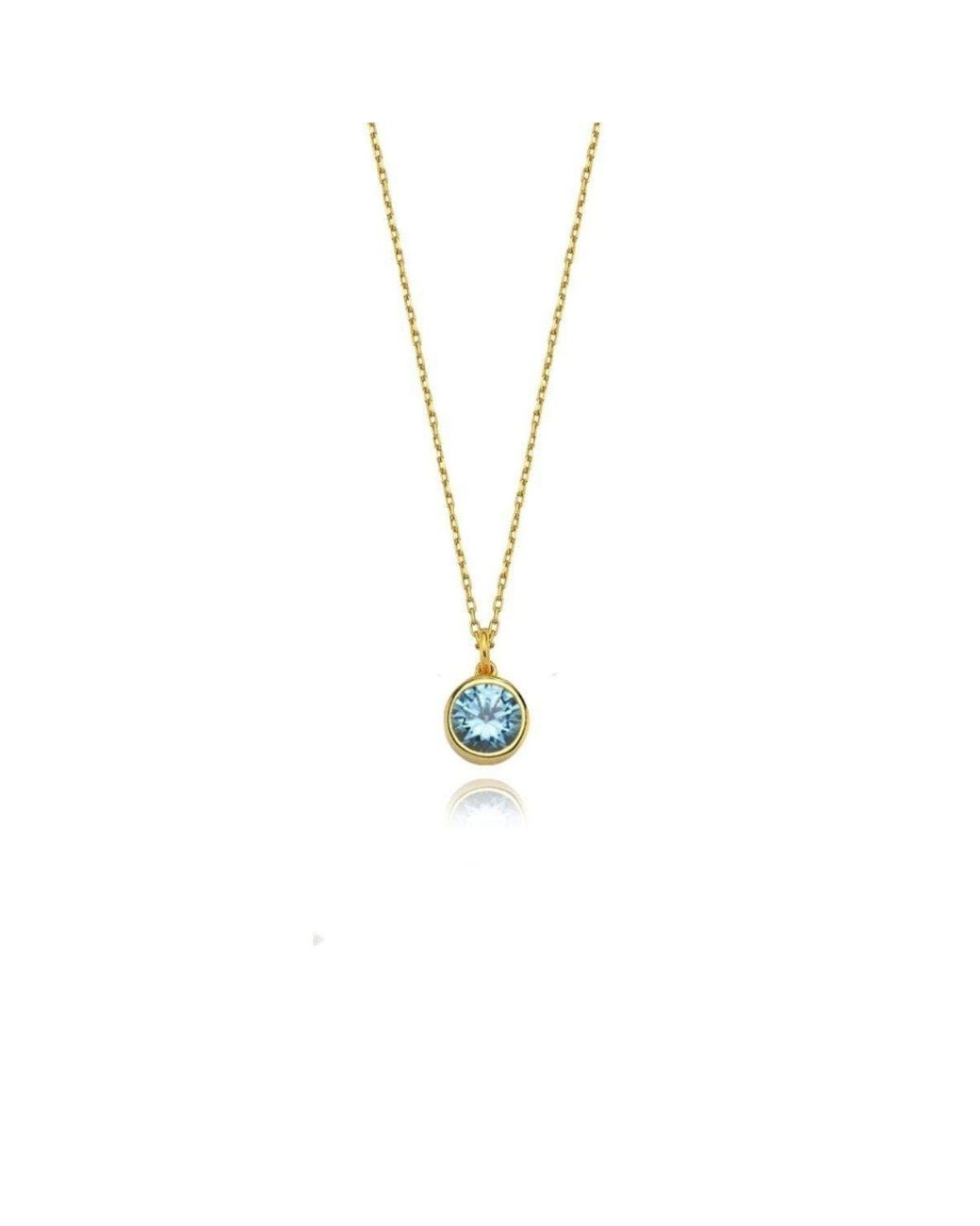 LINYA JEWELLERY Metallic Cosmic Chain Zodiac Necklace Sky Birthstone