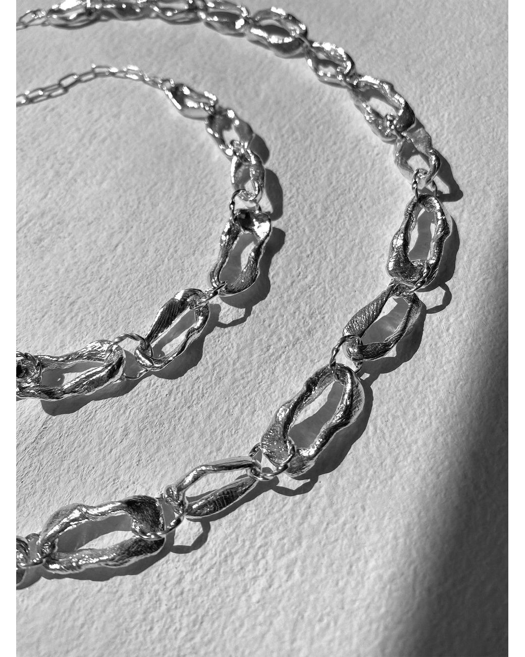 EVA REMENYI White Vacation Chain Choker Necklace