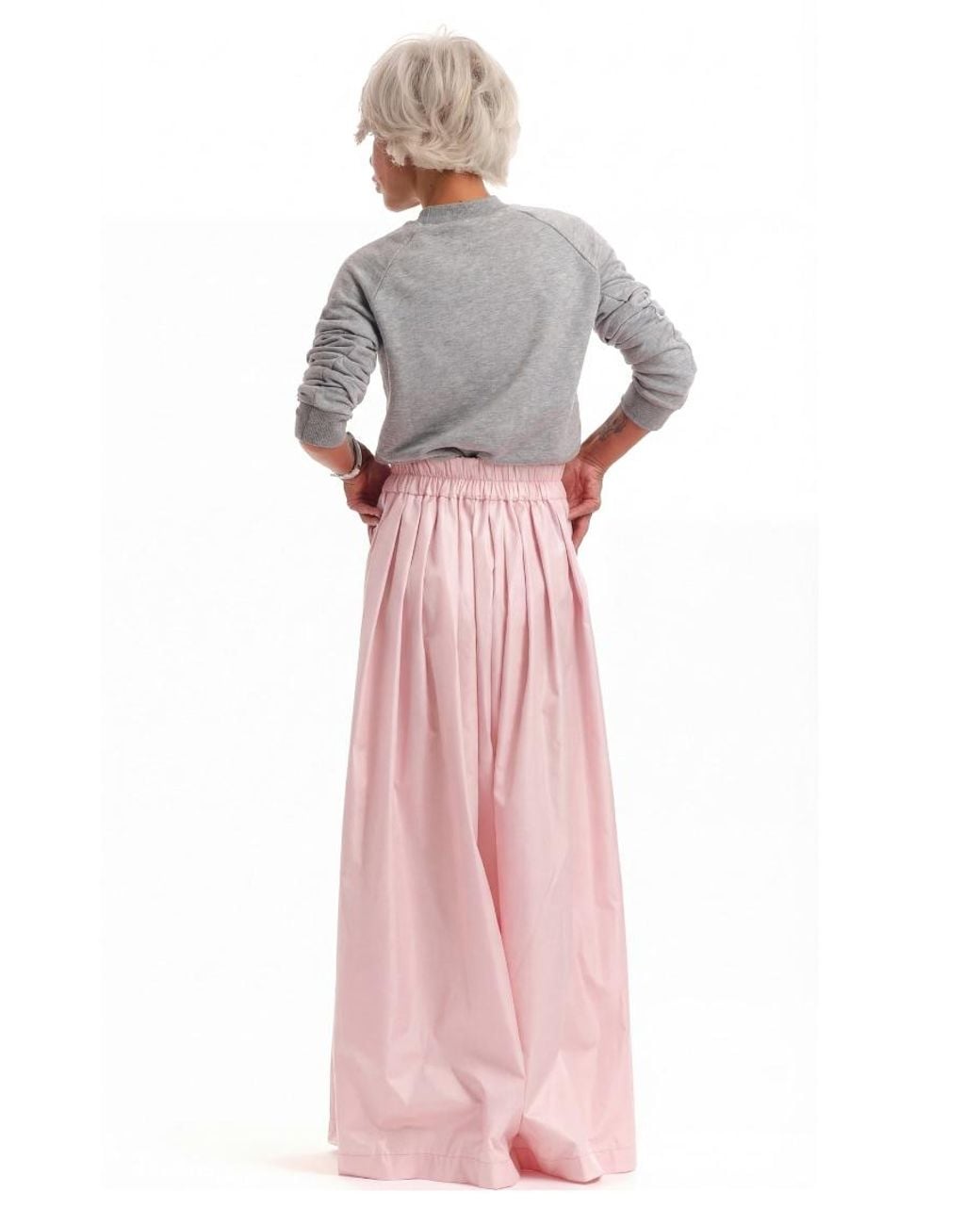 Clothes by Locker Room Pink High-Waisted Baby Maxi Skirt With Elastic Waistband