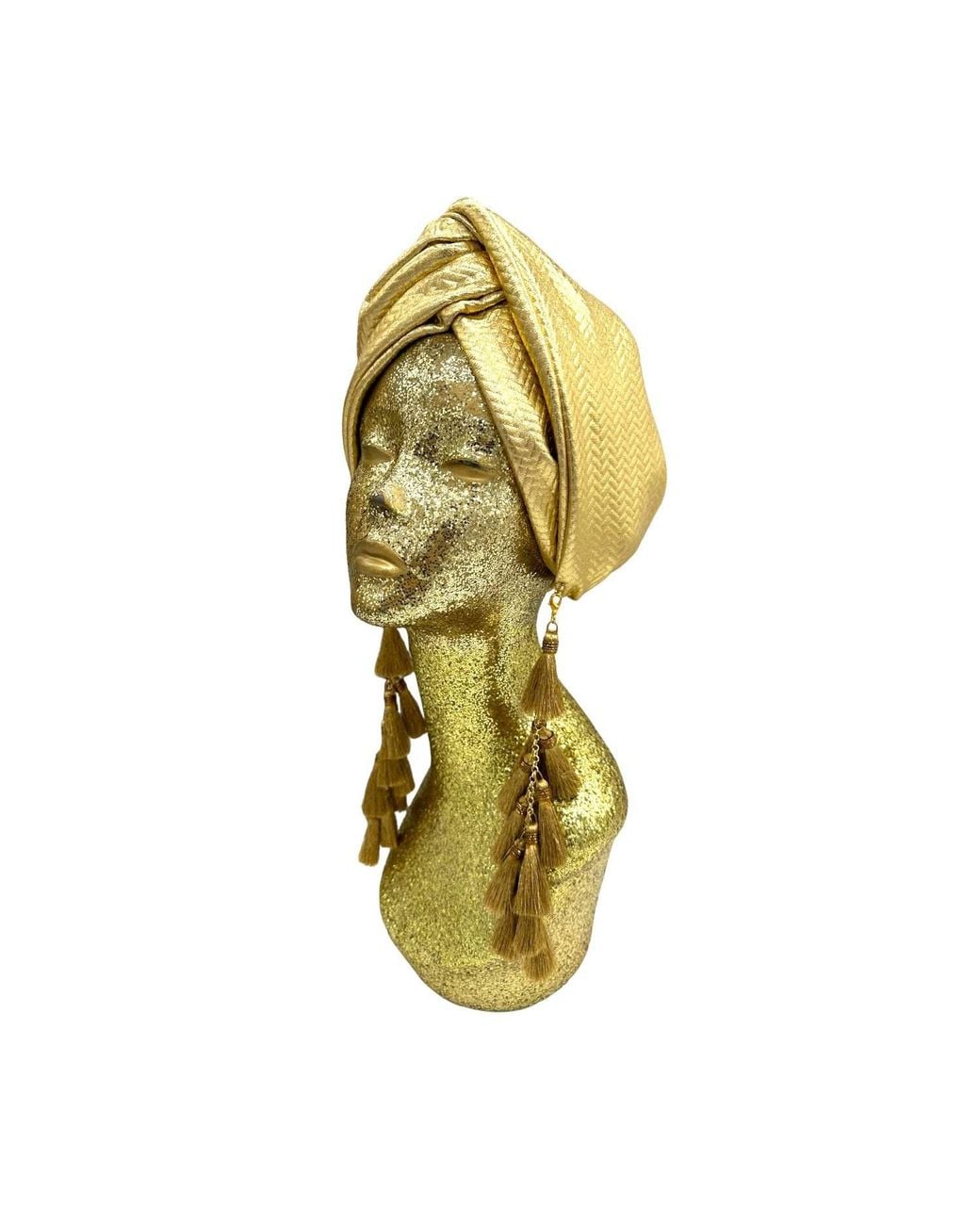 Julia Clancey Metallic Zia Chacha Turban Twist Band