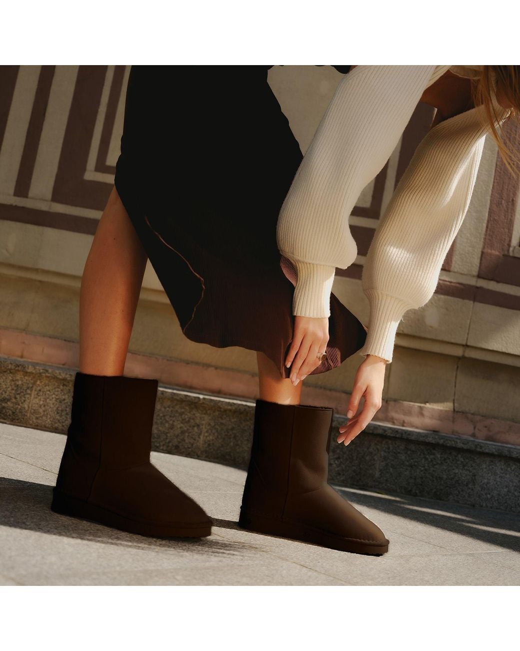 The New Orchard Brown Classic Vegan Medium Boots