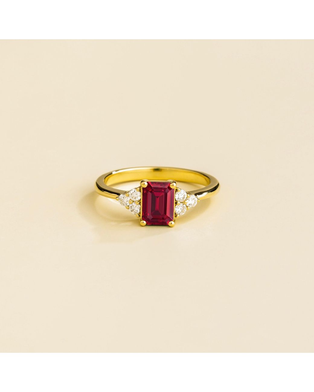 Juvetti Multicolor Chateau Ring Ruby & Diamonds