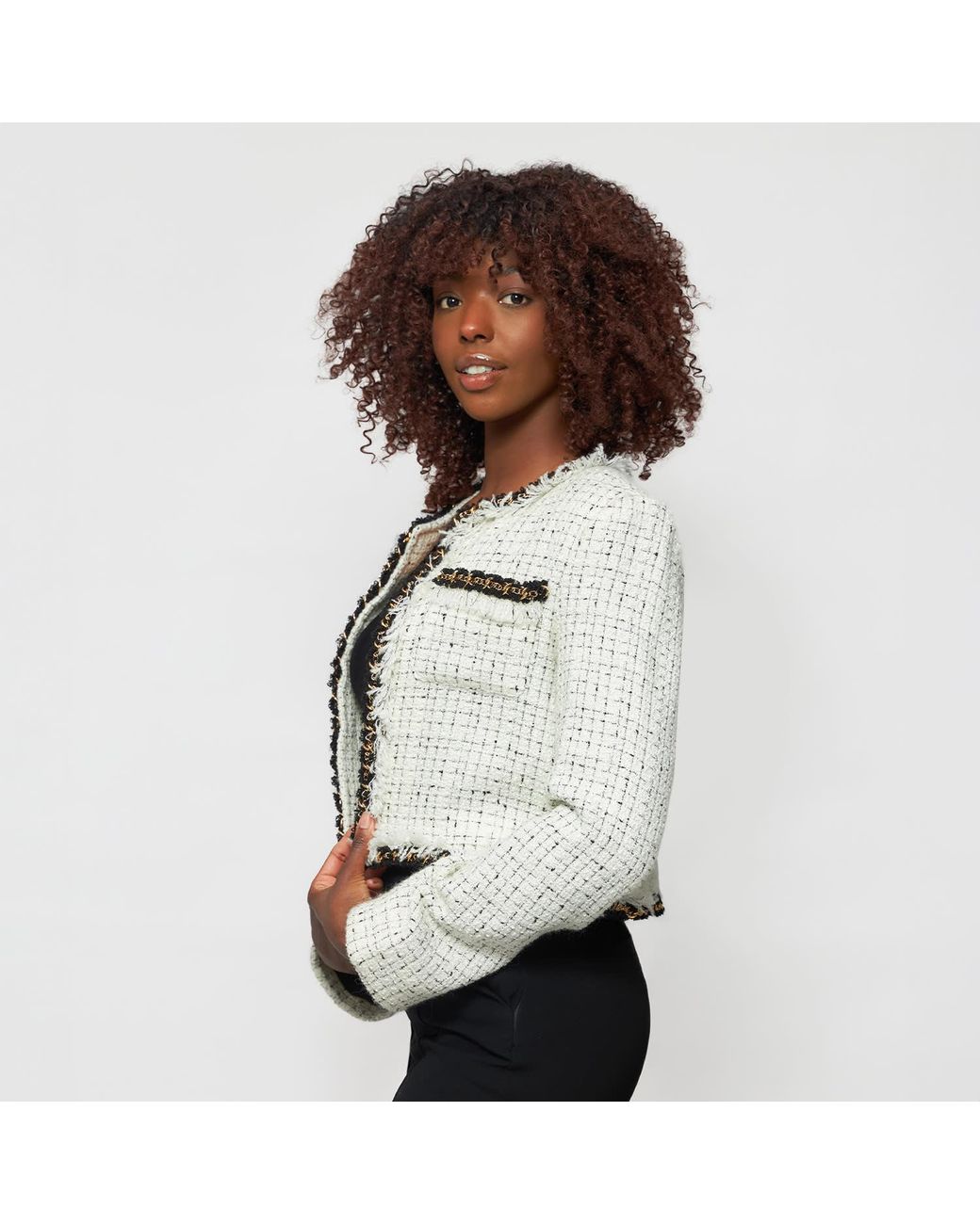 Solgo Atelier Gray Aret Tweed Jacket