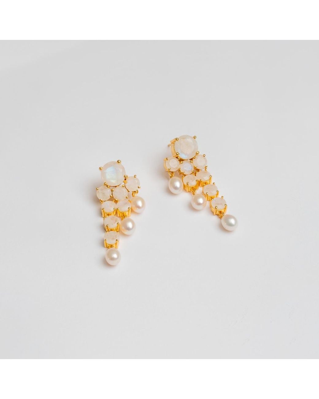 Lavani Jewels Metallic Adoration Pearl Earrings
