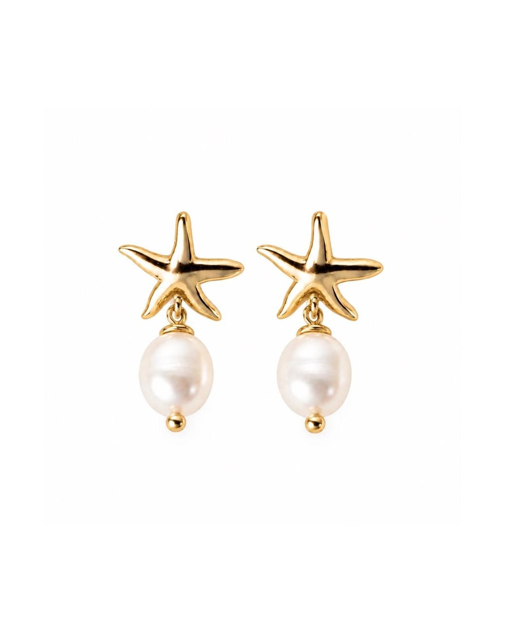 Lalinde Metallic Starfish Earrings