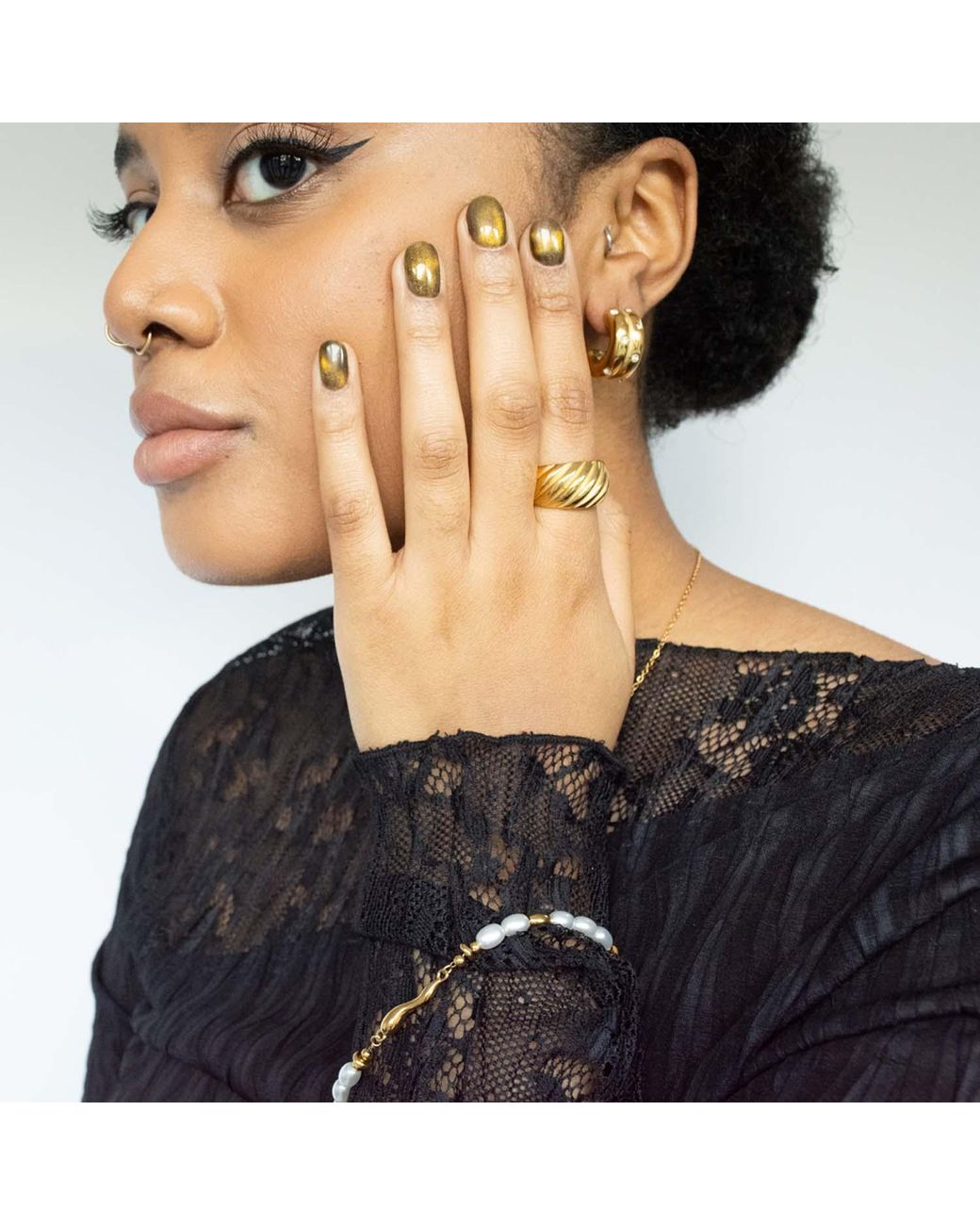 Superdivajewellery Metallic Remi Hoops