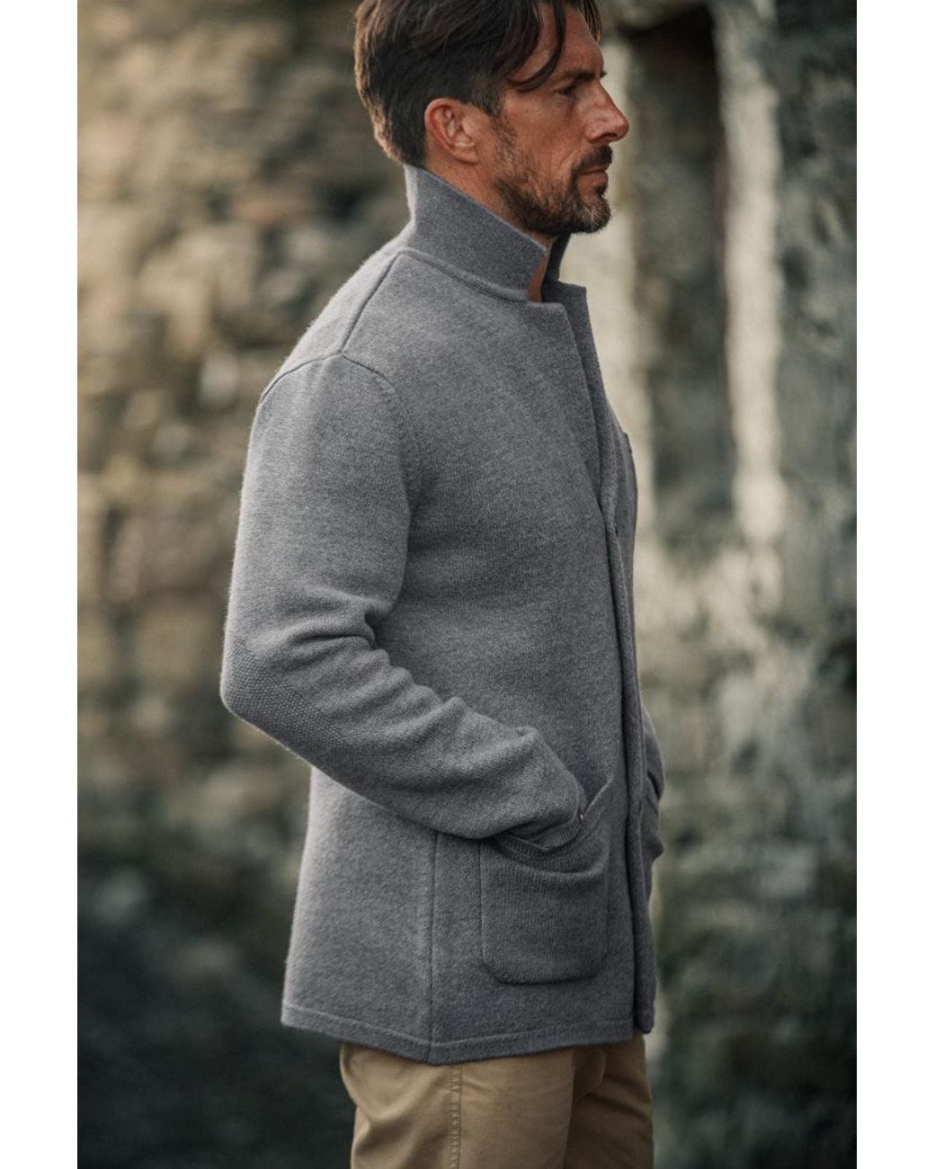 &SONS Trading Co Gray Denton Merino Wool Blazer Marl for men