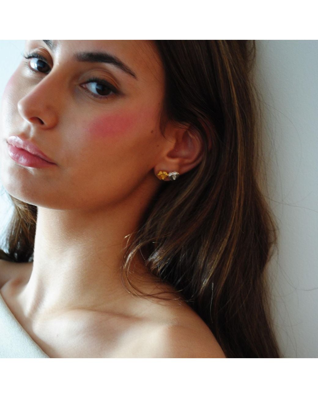De Roms Metallic The Amor Vita Heart Earrings