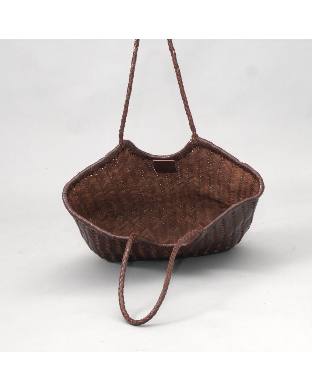 Rimini Green Woven Leather Handbag