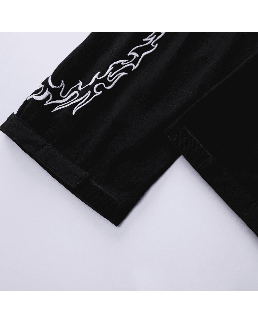 VERYRARE Black Ripstop Quote Pants for men