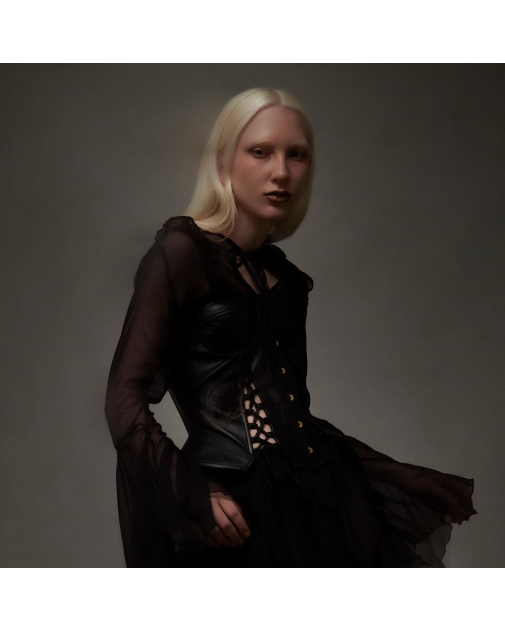 Paloma Lira Black Dark Heart Corset
