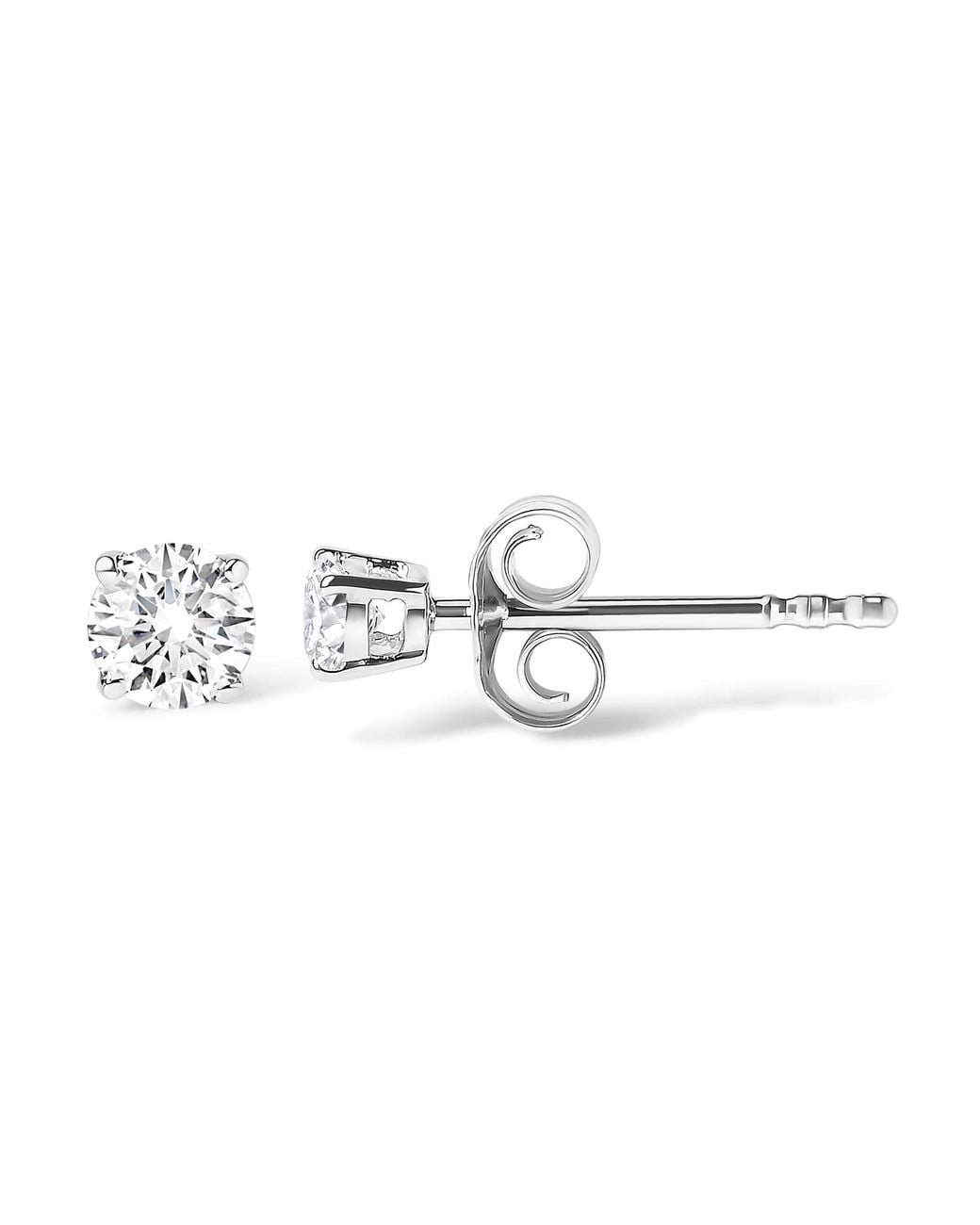 Haus of Brilliance Metallic 14K 1/2 Cttw Lab Grown Diamond Solitaire Stud Earrings