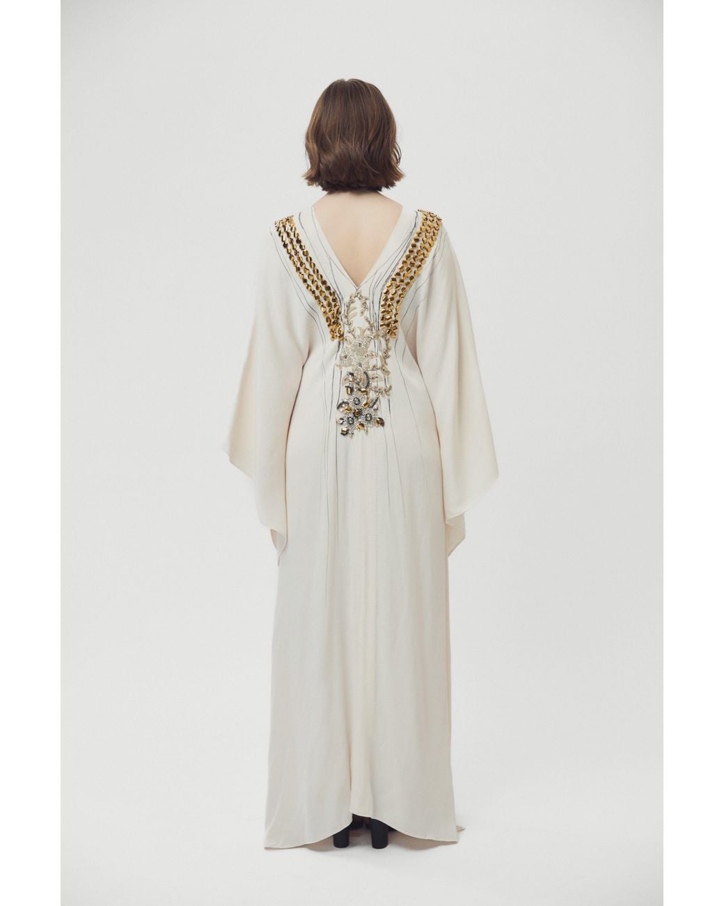 Saniya Khan Natural Leaf Caftan