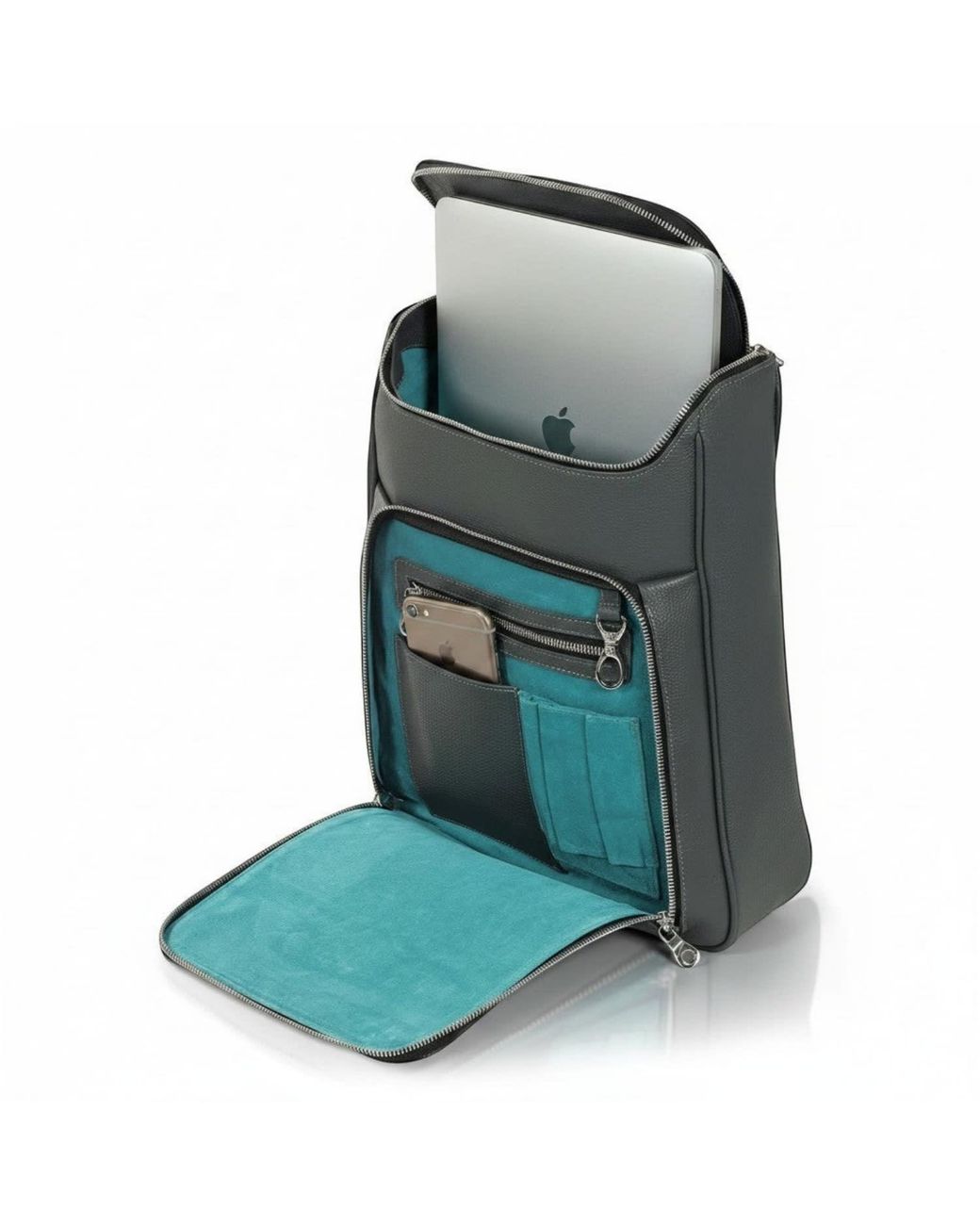 Luis Steven Gray Medium Laptop Pack for men