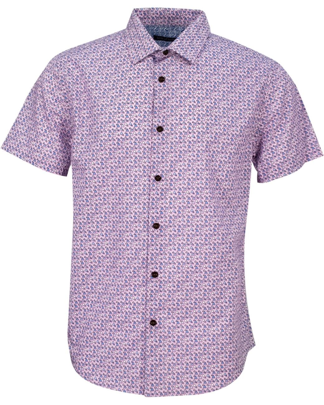 Lords of Harlech Purple Scott Floating Triangles Shirt for men