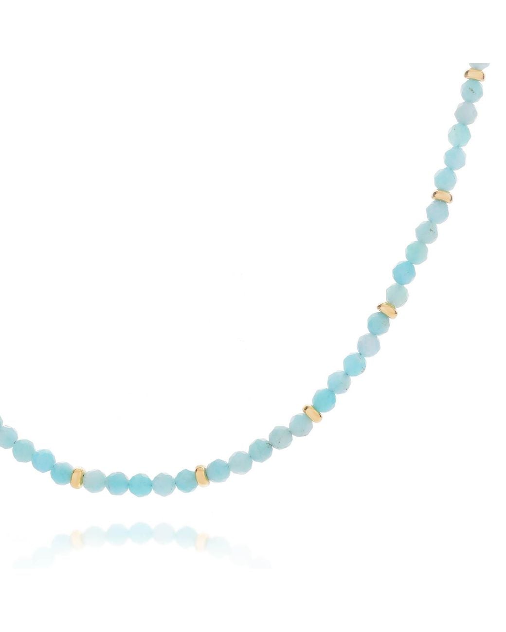 Nellou Jewellery Metallic Amazonite Orbit Necklace