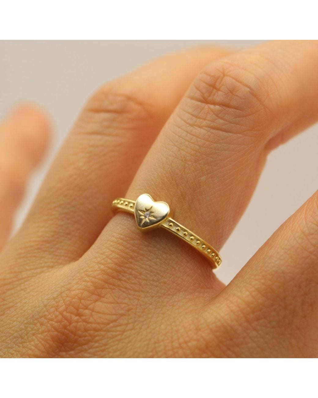 VicStoneNYC Fine Jewelry Metallic Natural Diamond Northern Star Love Solid Ring