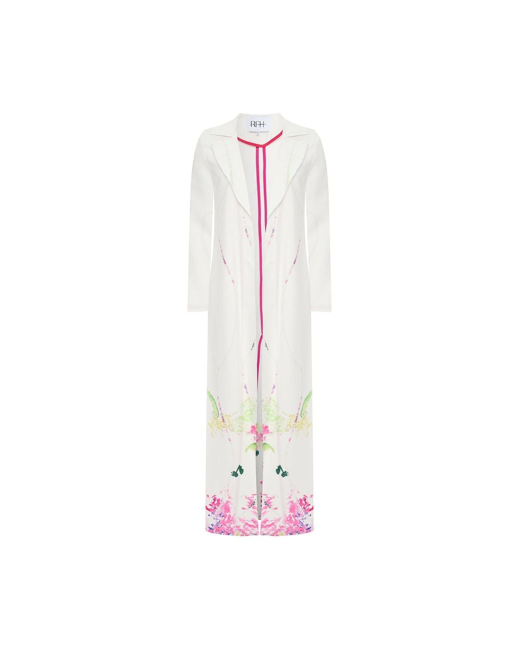 Roqaia Fashion House White Blossom Breeze Kaftan