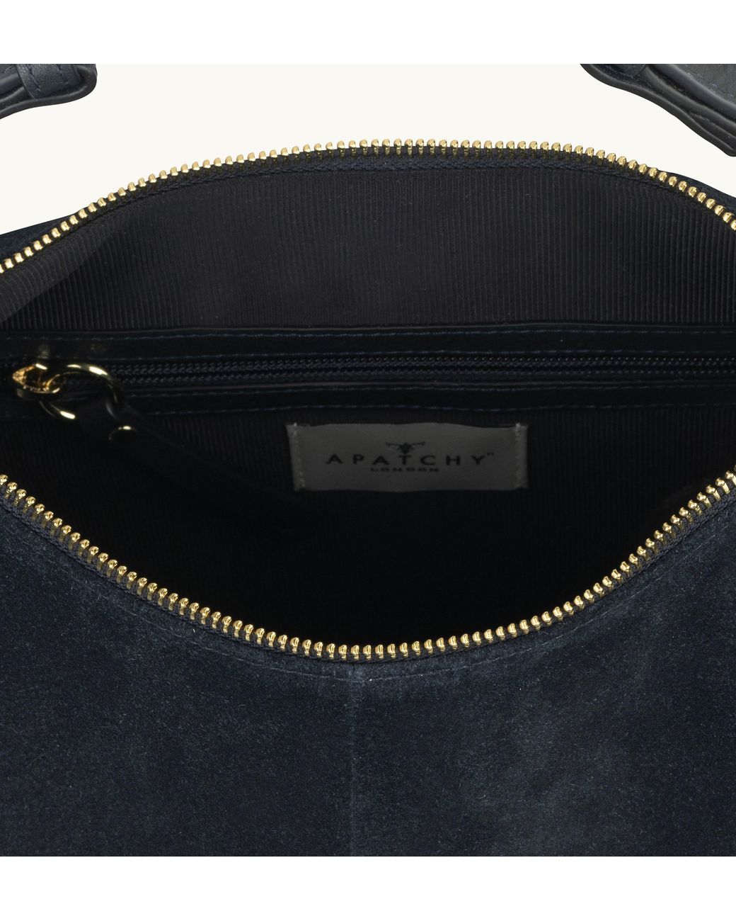 Apatchy London Blue The Charlie Suede Bag