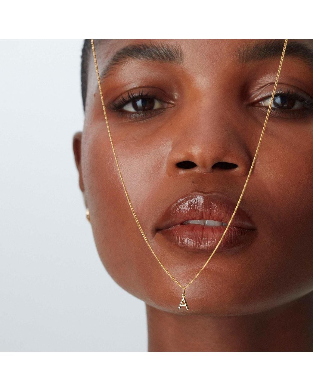 Muru Metallic Little Love Letter Necklace
