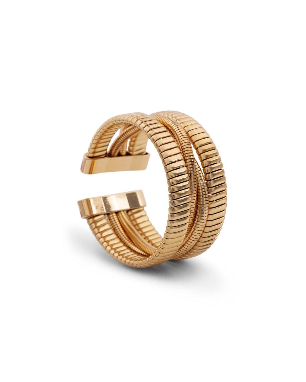 Saachi Metallic Layered Coil Cuff