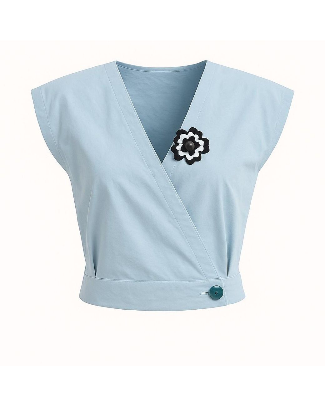 BEIRA Blue Mari Light Tailored Top & Waistcoat