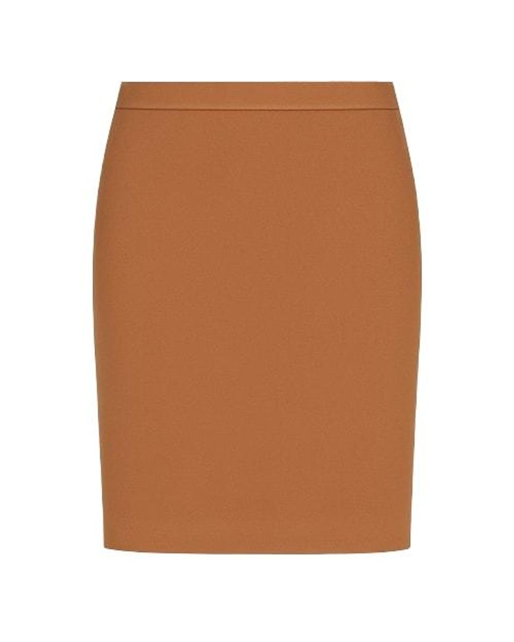 Conquista Brown Winter Pencil Skirt