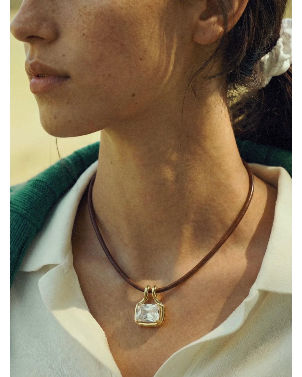The M Jewelers Metallic The Naia Gem Pendant Necklace