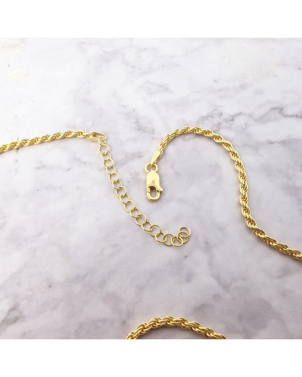 Sophelia Blue Vermeil Sapphire September Birthstone Rope Chain Necklace