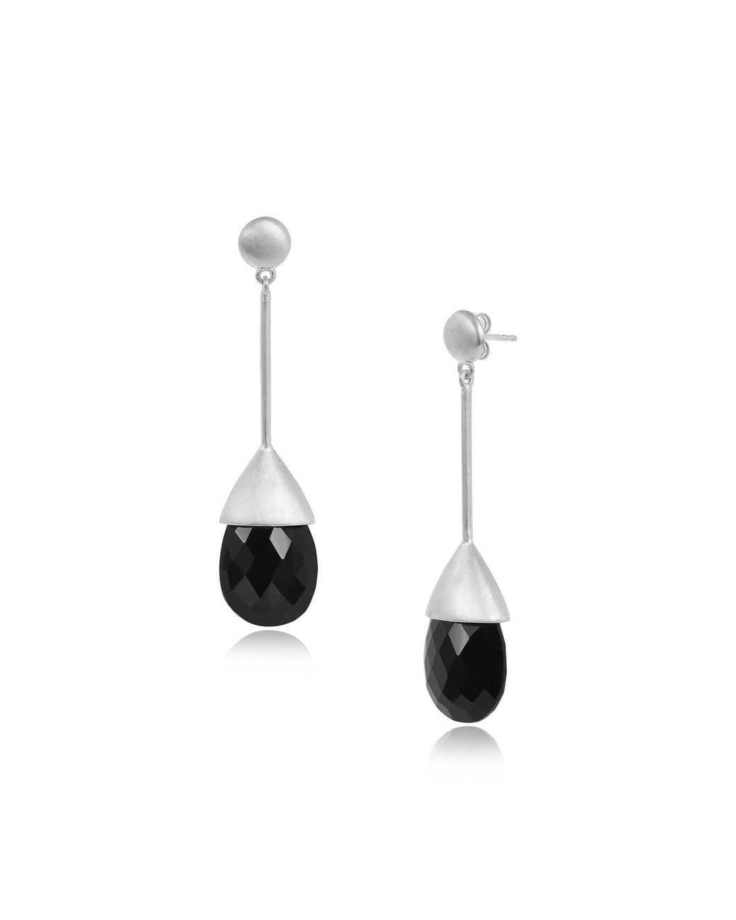 Moon London White Tranquillity Spinel Drop Earrings