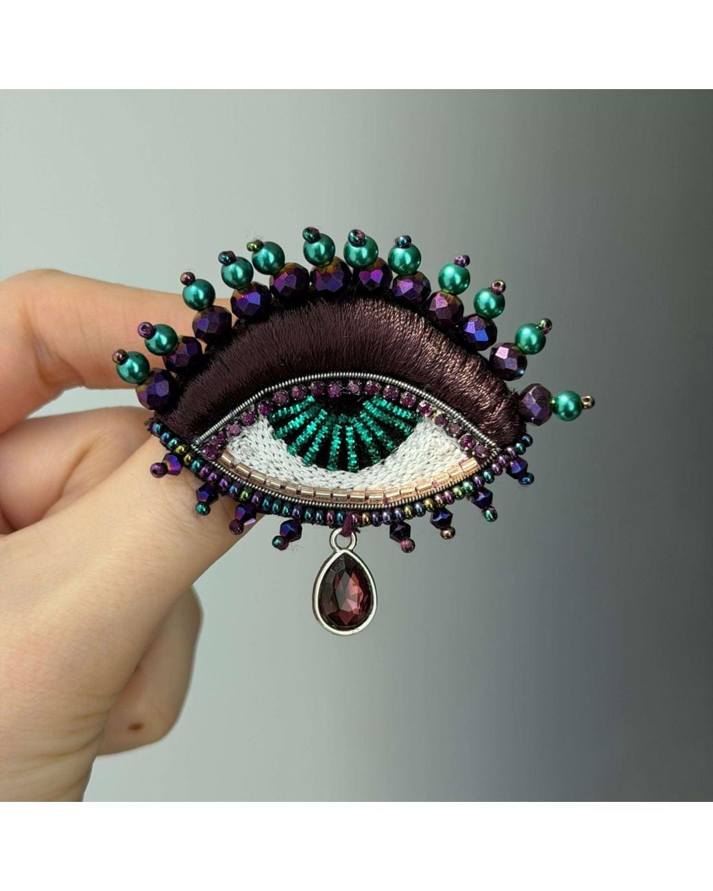 VETKA Black Talisman Eye Brooch – Shadow Oracle