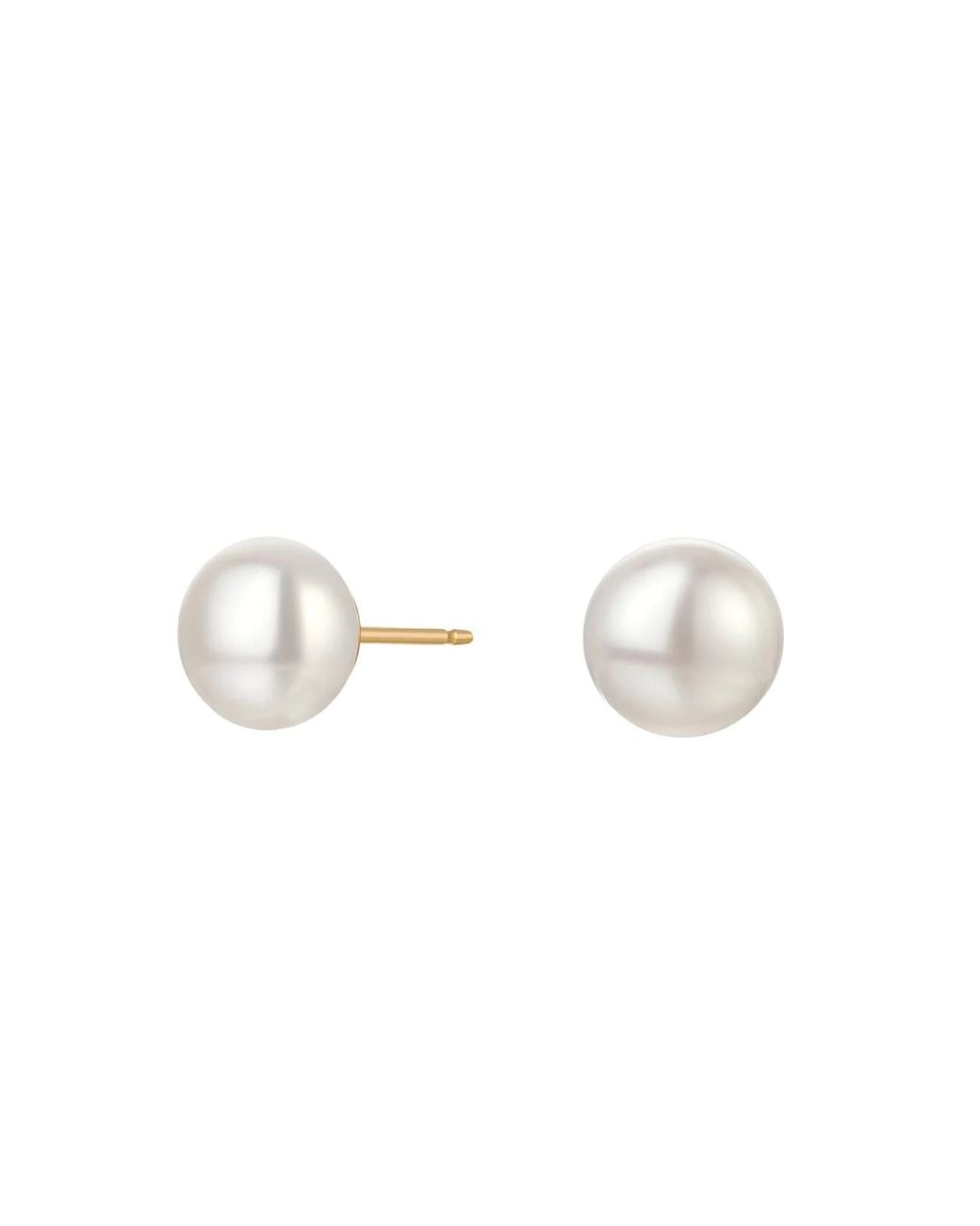 Katy Faye Metallic Cecile Pearl Earrings