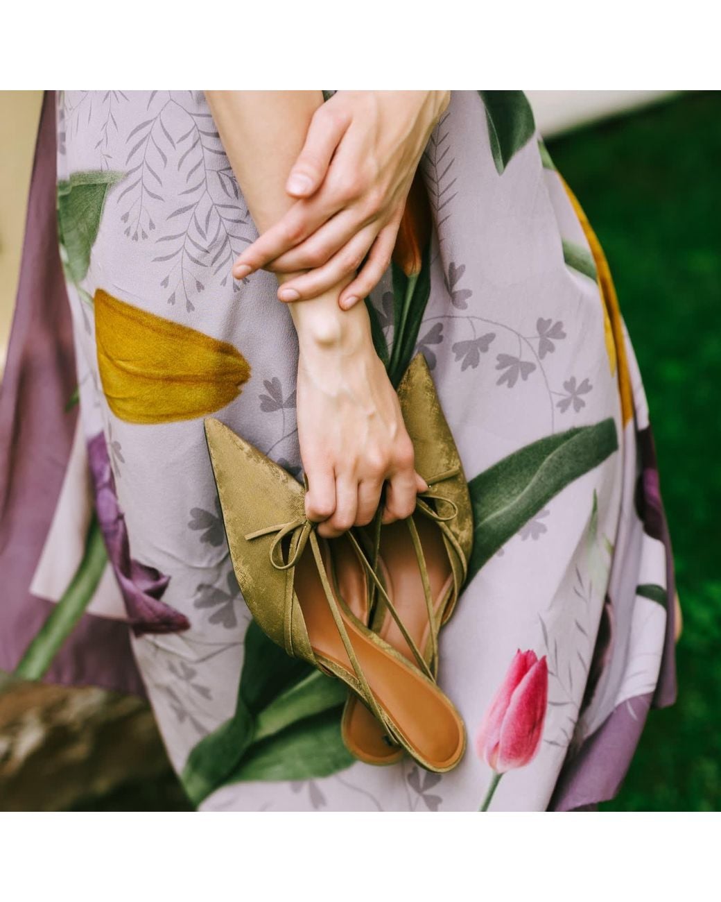 Silk&Soul Purple Tulip Scarf