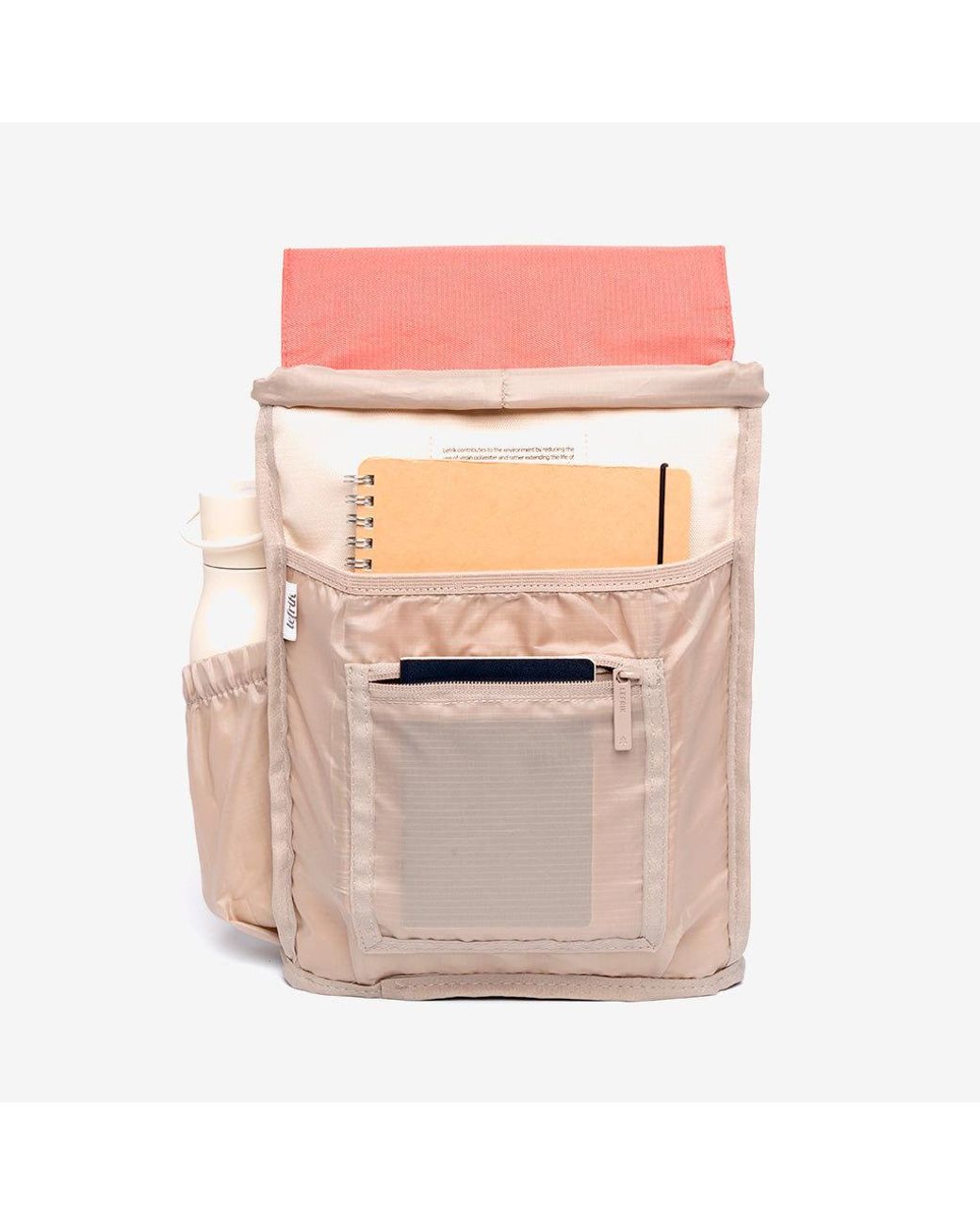 Lefrik Pink Kaut Mini Backpack Sunset Block