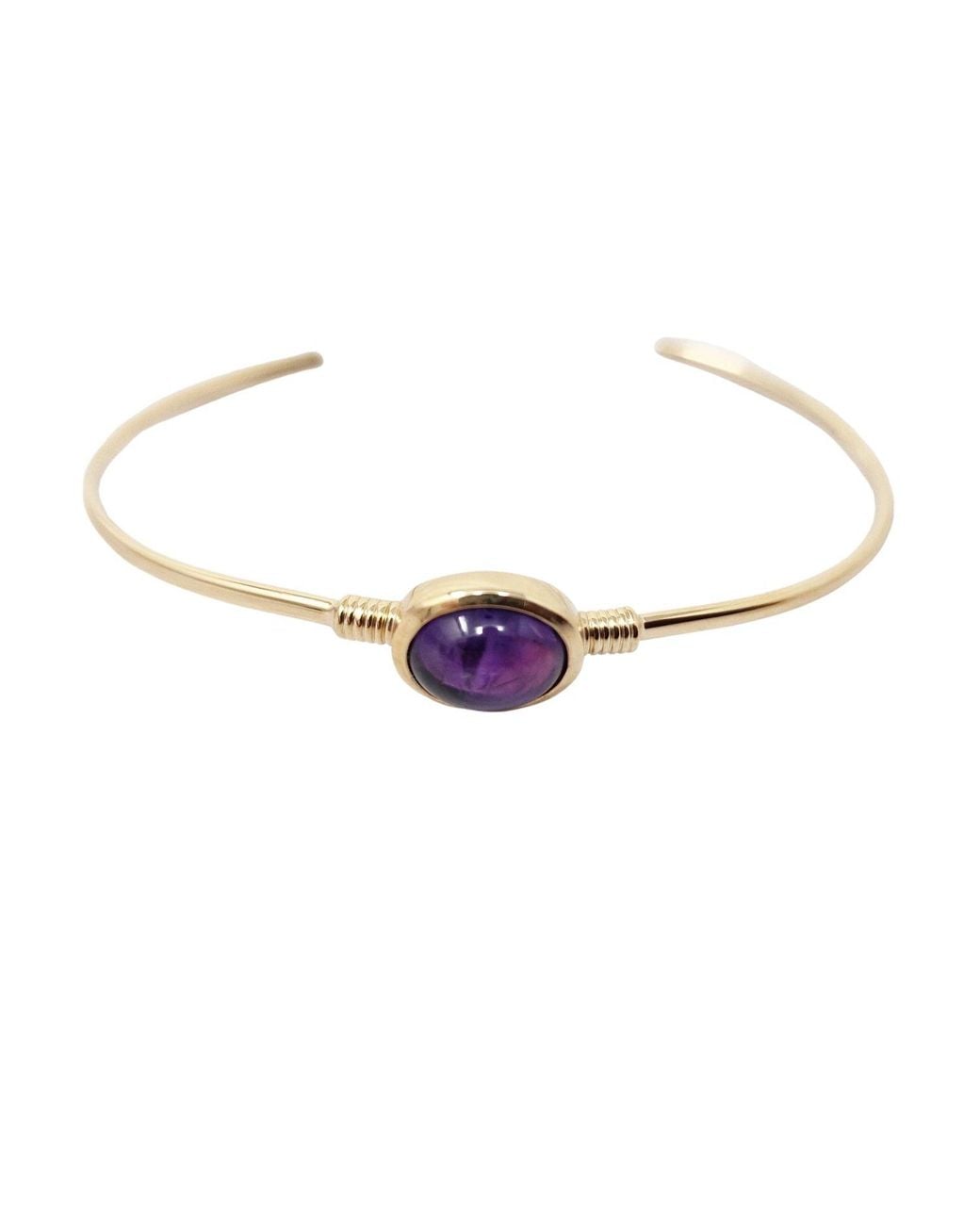Sophelia Metallic Vermeil Amethyst February Birthstone Bangle
