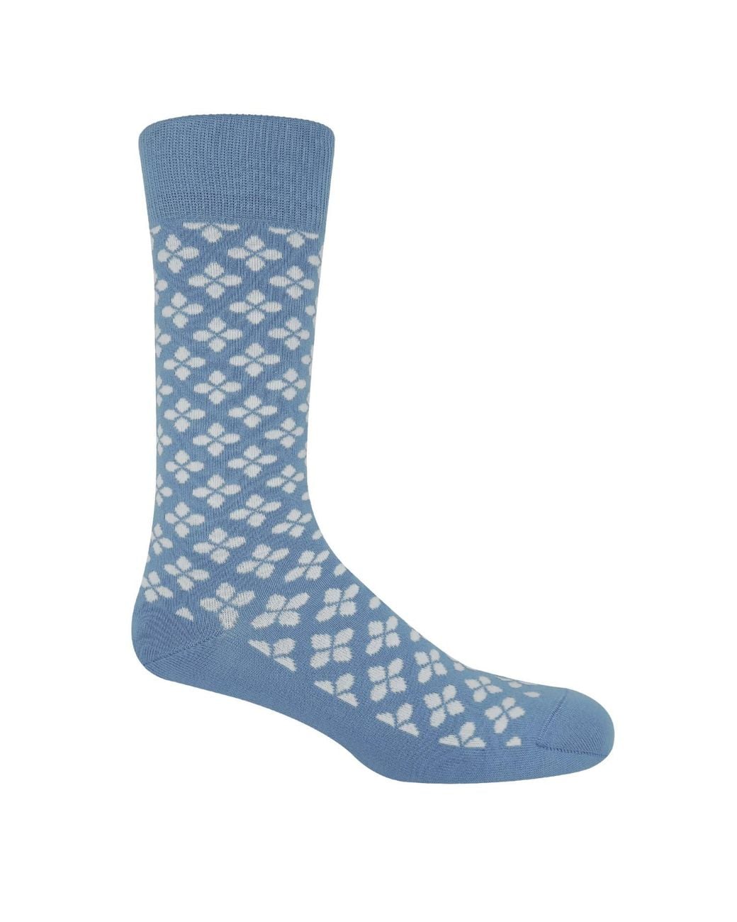 Peper Harow - Made in England Blue Clover Socks for men