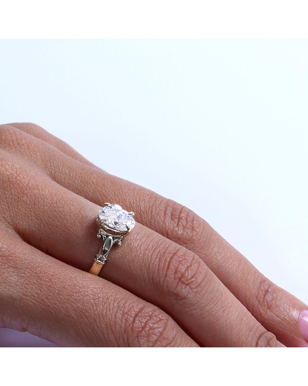 Gabriella Alicia Metallic Volute Ring