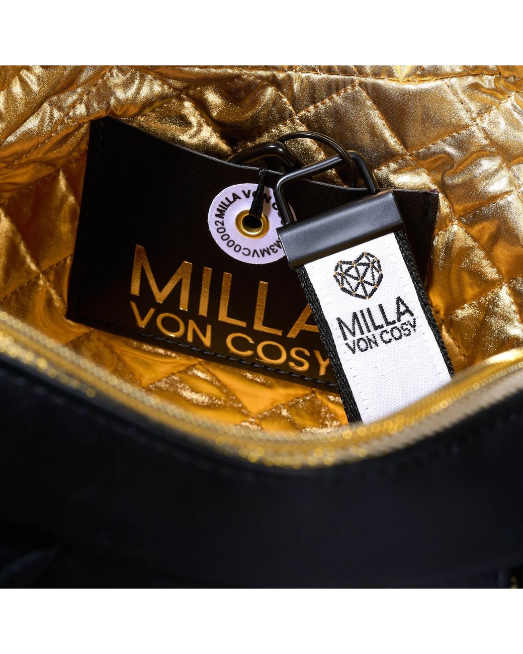 Milla Von Cosy Black Shoulder Bag Cosy With Versatile Straps